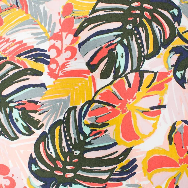 Poplin-Rayon-Hojas-Multicolor