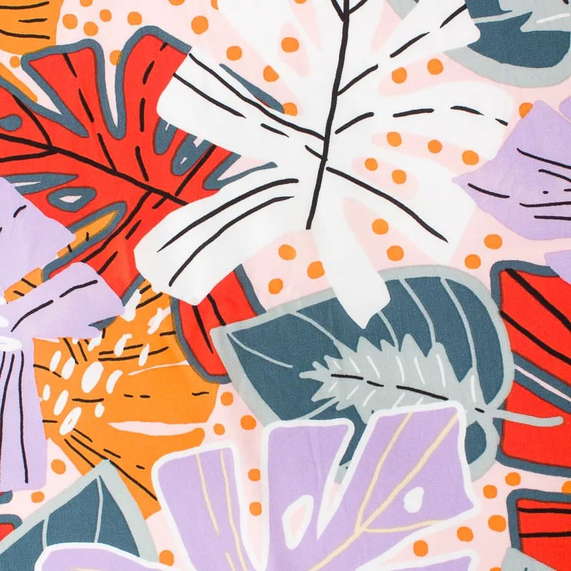 Poplin-Rayon-Hojas-Lilas-y-Naranjas